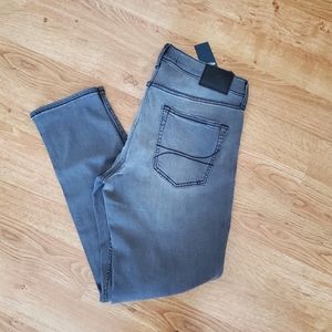 Mens gray skinny stretch hollister size 34x32